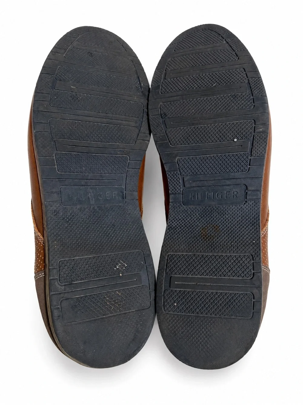 Tommy Hilfiger Men’s Tan Leather Oxford Lace-Up Shoes